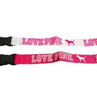 Two Victoria Secret Pink Lanyards  One Hot Pink And One White  New Cute Gifts