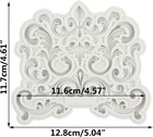 Baroque Polymer Clay Mold Curlicues Scroll Lace Silicone Molds