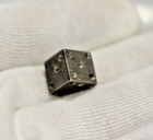 Vintage 925 Taxco Mexico Mlm Sterling Silver Single Dice 3 11 Grams