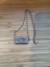 Signed Rb Navajo Sterling Silver   Turquoise 3d Equestrian Necklace