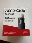 Nib Accu-chek Fastclix Lancets - 102 Pieces  Exp  2027 2028  Free Ship New