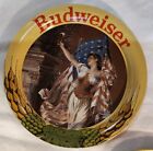Perfect-vintage Set Of  6  Budweiser Beer Metal Coasters Official Product-1993