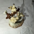 Vintage Japan Arnet Creation Birds In A Bird Bath Figure Ceramic Porcelain