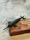 Rare Early Pflueger Neverfail Minnow Combo Ex  Lure Maroon Box