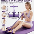 6 Tube Pedal Resistance Band Device foot Pedal Resistance Band With Handle Women
