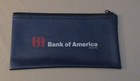 Vintage Blue Bank Of America Zippered Bank Deposit Money Bag Pouch 10 5  X 5 5 