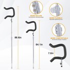 Volleyball Spike Trainer  Telescopic 63 77  Height W  Question Mark Hook  Dur   