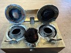 Victorian Brass Travel Inkwell  rare Item  