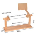 Wooden Embroidery Hoop Stand Cross Stitch Portable Holder Frame Rack Diy Sewing