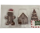 Target Bullseye Playground Christmas Village Ceramic Gingerbread Figures 3 Ct