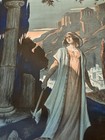 Vintage Original French Opera Poster  gismonda  By Rochsgrosse Lithograph 1900
