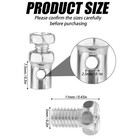 20pcs Universal 1 8  Clutch Brake Throttle Cable Ends  Go Kart Medium  Silver 