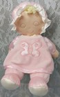 Kids Preferred Baby Doll Pink Sleeping Velour Butterfly Closed Eyes Plush Lovey