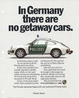 Porsche 911 Polizei  poliice  Showroom Poster   There Are No Getaway Cars