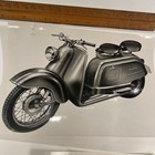 Vintage Progress Strolch 175 Motorscooter     1955 2 Original Press Ad Photos