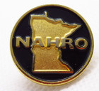 Nahro Minnesota Lapel Pin Gold Tone State Housing Redevelopment Officials