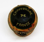 Limoges Box   Vintage Champagne Cork   champagne De France   Grapes   Peint Main