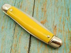Vintage Usa Yellow Business Data Systems Ad Dogleg Pocket Knife Knives Tools Ec