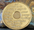 Alcoholics Anonymous Aa 17  Year Bronze Medallion Coin Chip Token Sobriety Sober