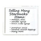 Starbucks Syrups  Juice Bases  Matcha  Chai  Toppings  Pumpkin Sauce   Many More