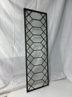 Antique Geometric Transom Window Leaded Glass 30x10 Simple Beautiful Panel