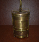 Vintage Brass Military U e  Mess Stacking Bowls Kit  rare   j 