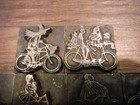 Letterpress Woodcut 9 Printing Block  Which On Bike  Halloween Other Bike Blocks