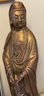 Chinese  Bronze  Goddess Guan Yin  Buddhist Statue  Asian  Art Deco 22    Tall