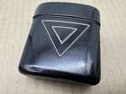Feather Wate Cigarette Case Flip Top Black Metal Wwii Era Nice Shape Usa