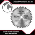 3-piece 6-1 2  Circular Saw Blade Set