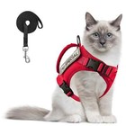 Tactical Cat Harness For Walking Soft Mesh Adjustable Pet Vest Harness For Dog