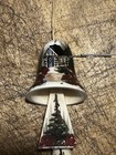 Vintage Alaska Hand Painted Ceramic Hanging Wind Chime Bell Cabin Souvenir 15   