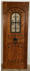 Rustic Reclaimed Lumber Square Top Door Solid Wood Storybook Glass Speakeasy