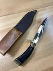 Vintage Fixed Blade Knife Model Thunderbird With Sheath Sportsman Hunting Usa