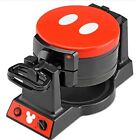 Disney Mickey Mouse Mic-62 Double Flip Waffle Maker  8 d X 14 w X 8 h  Black