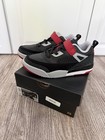 Jordan Spizike Low Kids Sneaker Hook   Loop Strap Black Red Gray Us 2y