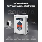 Uimoso Step-up Voltage Converter 2000va 80  Maximum Load For 110v To 220v