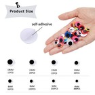 750pcs Wiggle Eyes Self-adhesive Googly Eyes  4mm 18mm 750pcs 