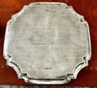 Tiffany   Co England Hallmark Sterling Silver 925 Quatrefoil Salver Tray 50 Troy