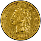 1836 Gold Classic Head  2 50 Block 8 Pcgs Graded Vf-details