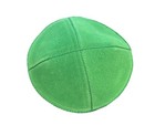 Suede Kippah Yarmulka Jewish Kippa Yamaka Kipah Kipot Stylish Green - New - 2pk