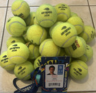2026 Us Open Men   s Pro Practice Used Tennis Balls Wilson Lot Of 30