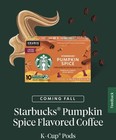 60 Pods  Starbucks Pumpkin Spice Keurig K-cups Limited Edition Sweet Spice Notes
