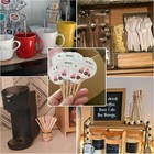 100 Pcs Wooden Coffee Stirrers Disposable Wood Coffee beverage Sticks 7 5  Us
