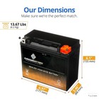 Chrome Battery Ytx20l-bs High Performance Maintenance Free Sealed Agm Battery