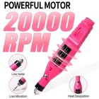Nail File Drill Kit Electric Manicure Pedicure Acrylic Portable Salon Machine