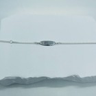 Sterling Silver Children Id Bracelet Curb Link Fits Baby Sizes 5 - 6 Inch Long