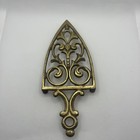 Old Cast Brass  Footed Sad Iron Trivets Antiques Counter Wall Display