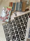 Sale Large Lot Scrapbook Journal Ephemera Chipboard Paper Stencil Stamps More