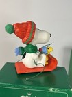 Vintage 1965 Hallmark Snoopy Woodstock Stocking Hanger With Box Peanuts